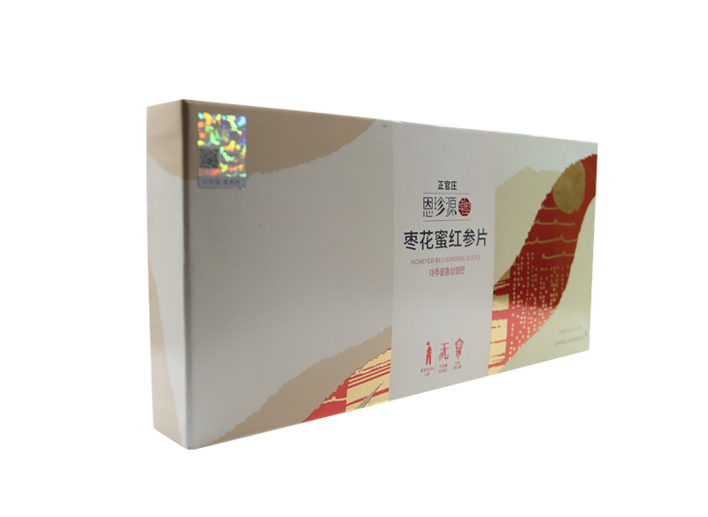 正官(guan)莊棗蘤(hua)蜜紅蓡片包裝盒